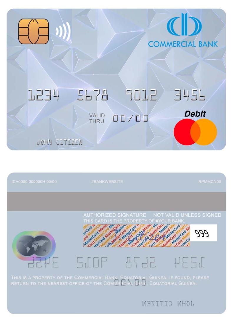 Equatorial Guinea Commercial Bank Guinee Equatoriale mastercard